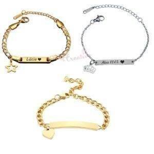Pulsera grabada con nombre de Bebé en Regalo Creativo