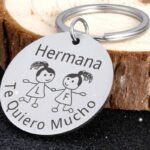 llavero con foto grabado en acero inoxidable